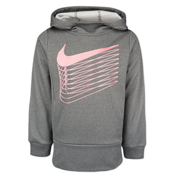 Nike Little Girls Therma Fleece Tunic Hoodie - Picture 1 of 2